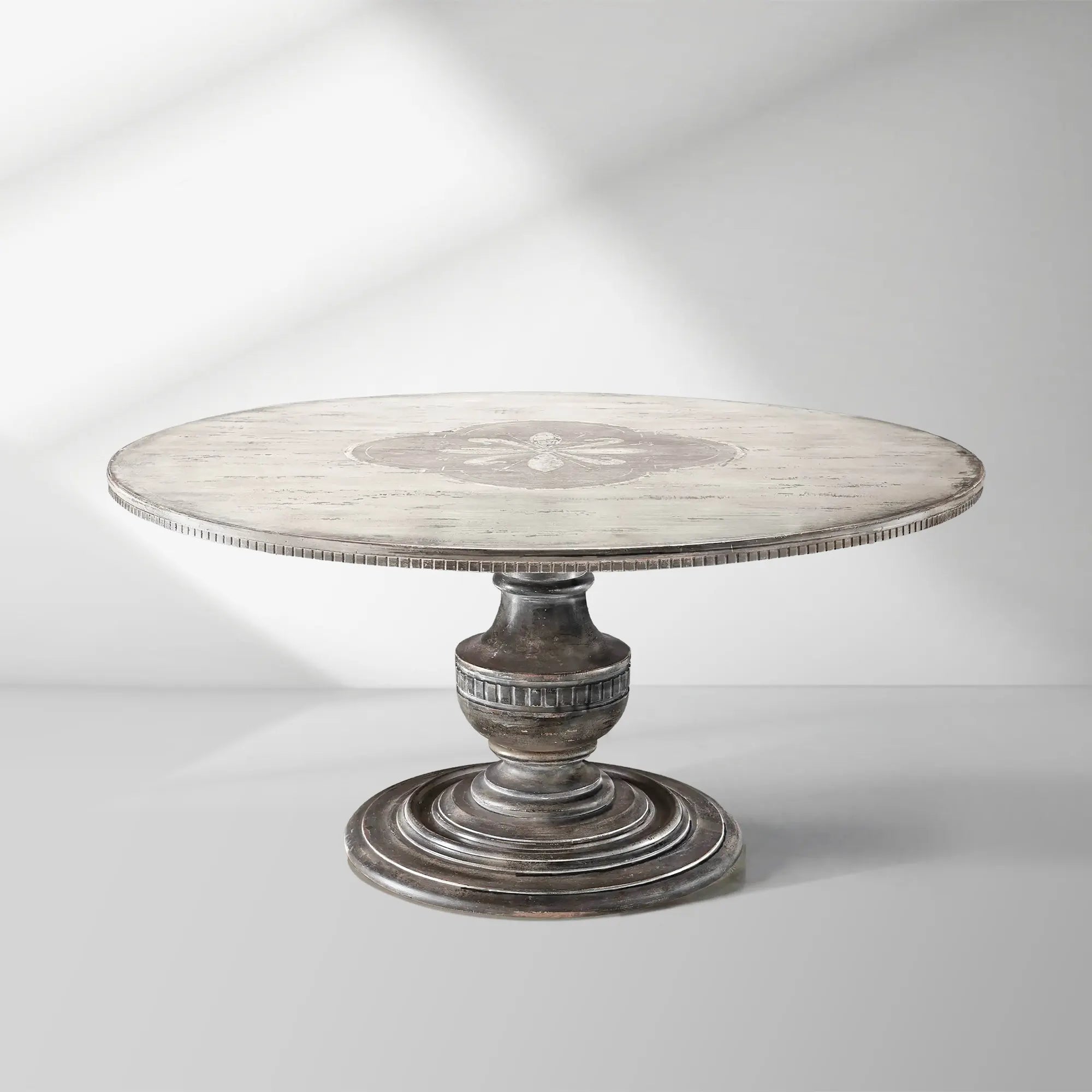 Bell’Arte Round Dining Table Hand-Painted in Italy Floral