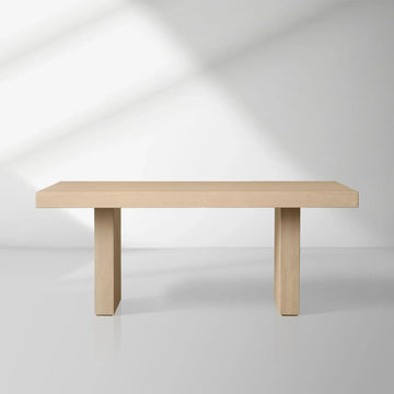 Modern Rustic Calvin Rectangle Oak Dining Table