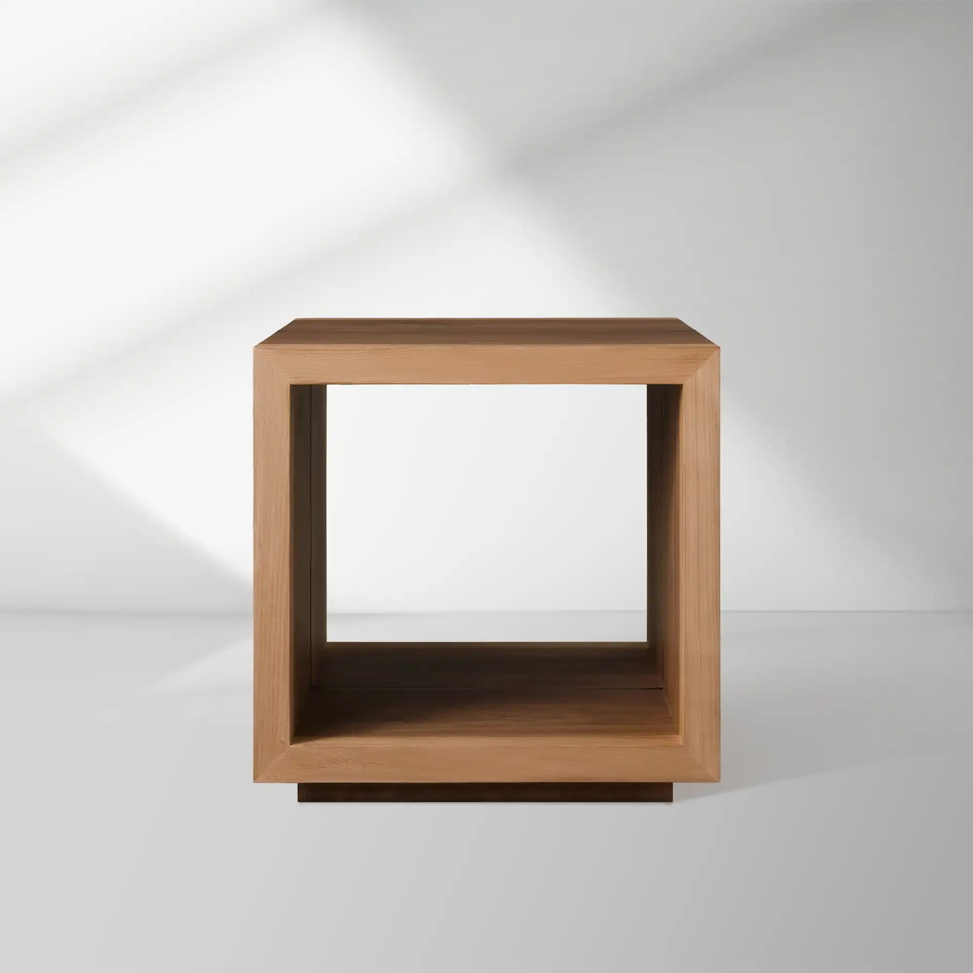 Mihaela Solid Wood End Table Square Accent Sofa Side Table