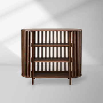 Paige Low Reeded Storage Cabinet