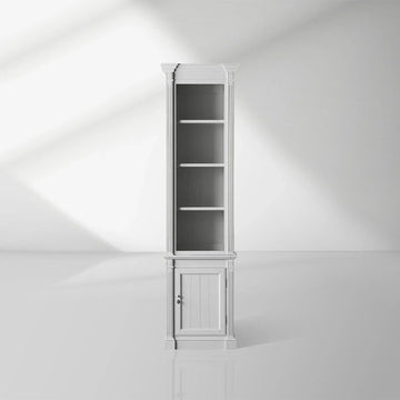 Athens Narrow Bookcase Single Row Display Cabinet