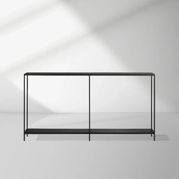 Kavali Metal Entryway Console Table Solid Iron Frame Hallway Entrance Table