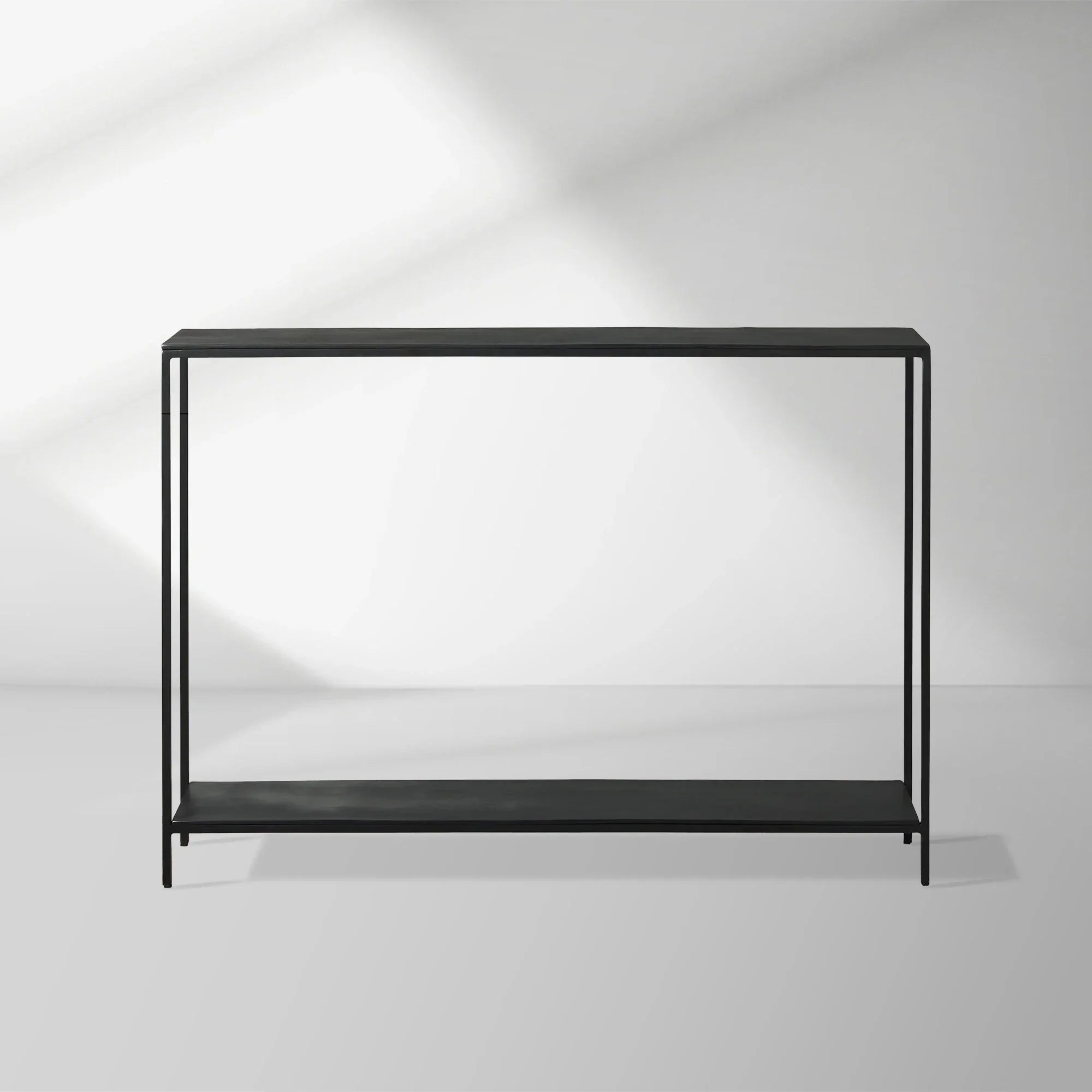 Kavali Slim Metal Entrance Console Table Solid Iron Frame Hallway Entryway Table