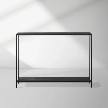 Kavali Slim Metal Entrance Console Table Solid Iron Frame Hallway Entryway Table