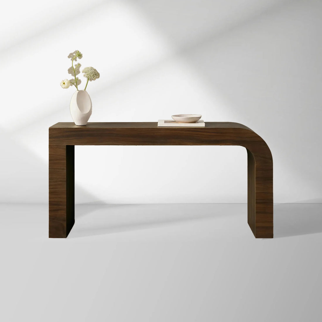 Pliego Guanacaste Wood Entryway Console Table Hallway Entrance Table
