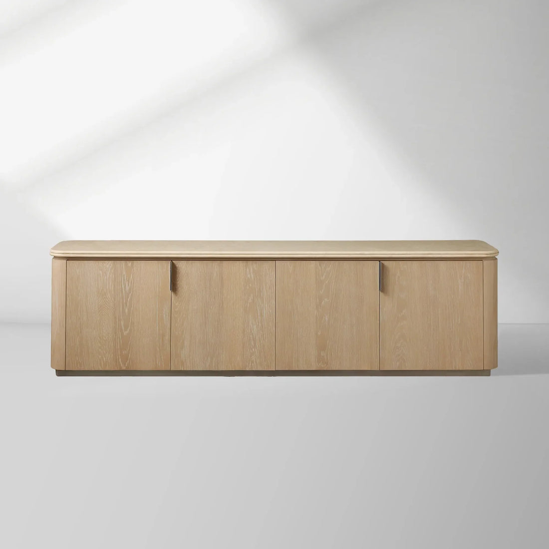 Caden Stone Top TV Stand Media Console Side Cabinet Television Storage Unit Wood Sideboard