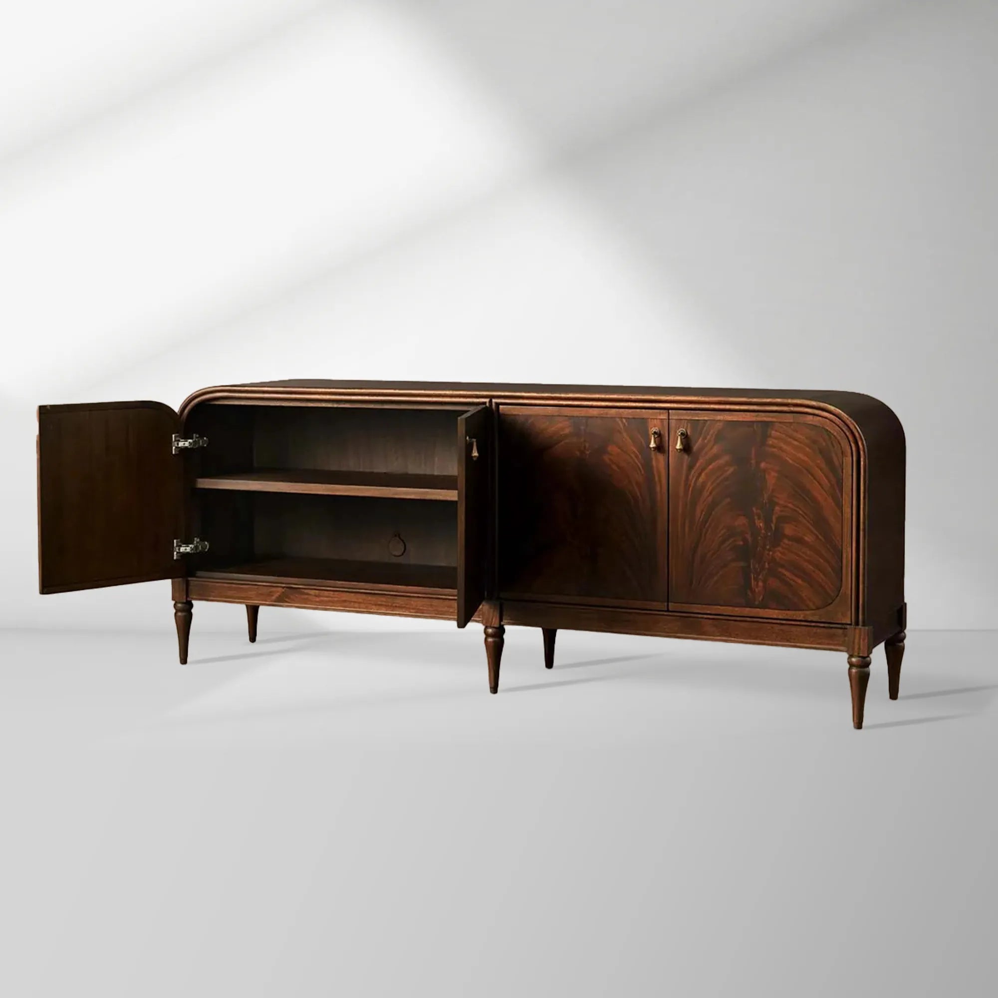 Frances Vintage Sideboard Mahogany buffet Storage Wood Entryways Cabinet