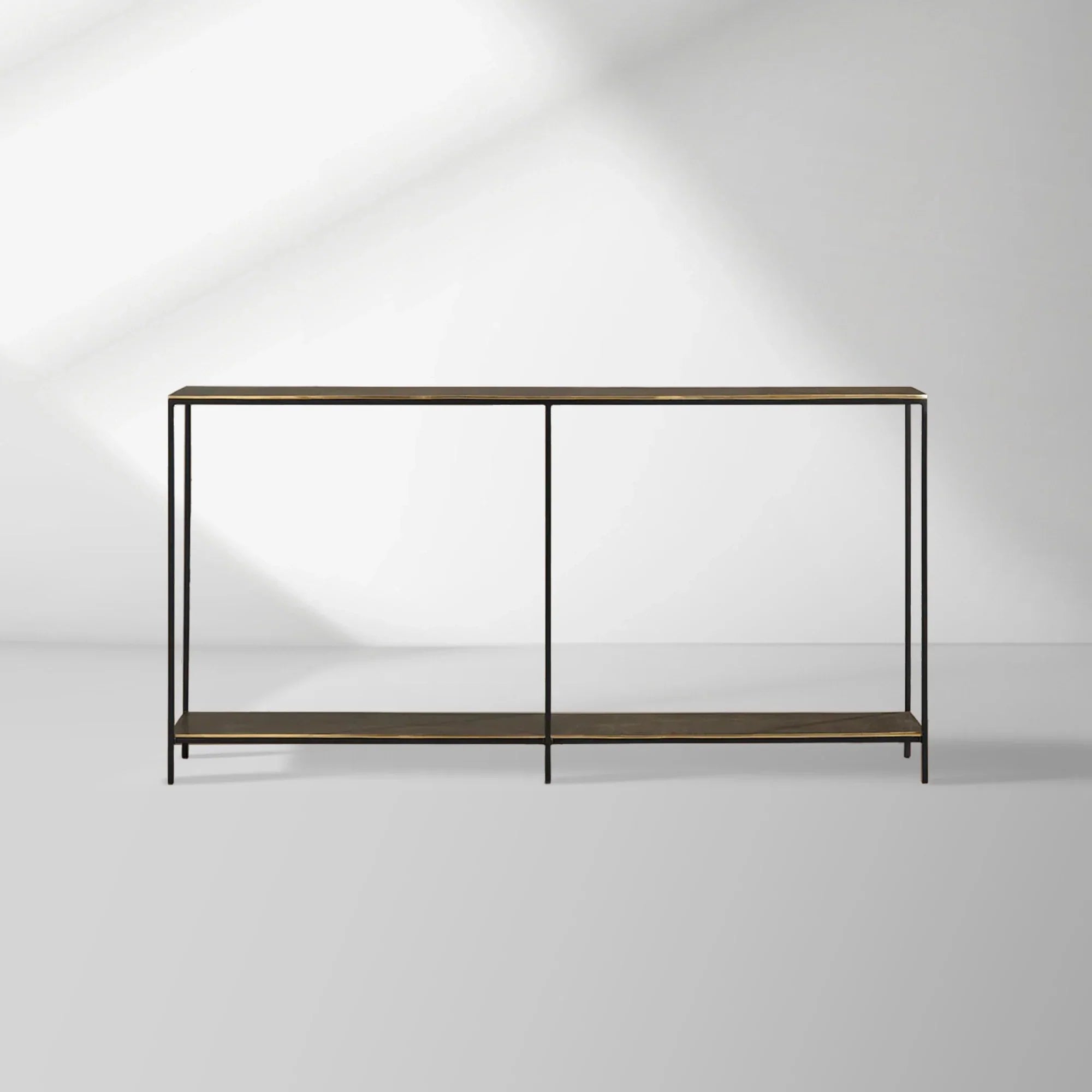 Kavali Console Table Solid Iron Frame Entrance Side Table