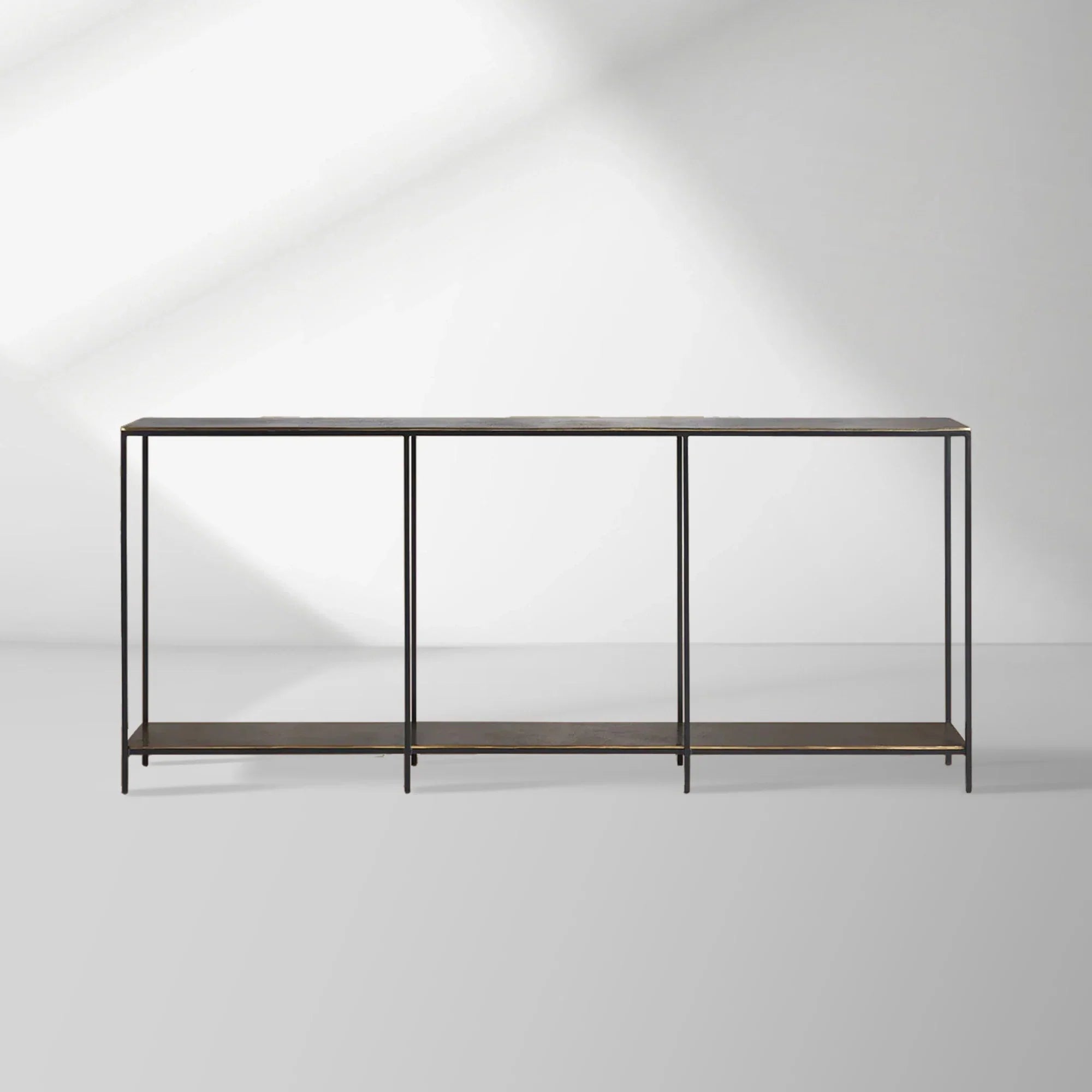 Kavali Console Table Solid Iron Frame Entrance Side Table