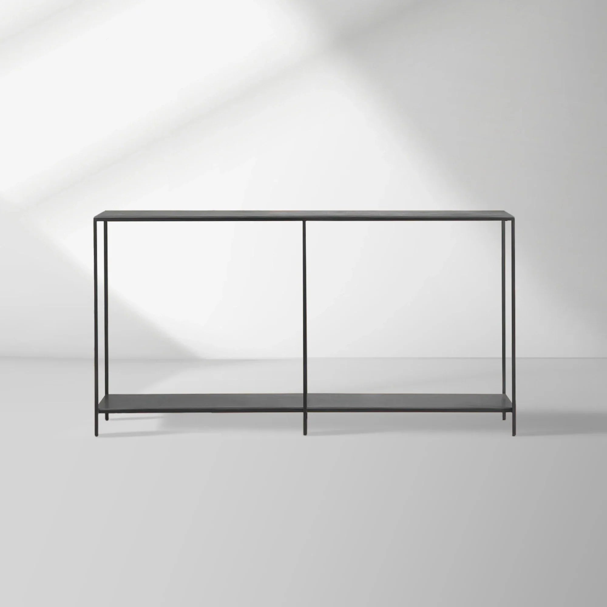 Kavali Metal Entryway Console Table Solid Iron Frame Hallway Entrance Table