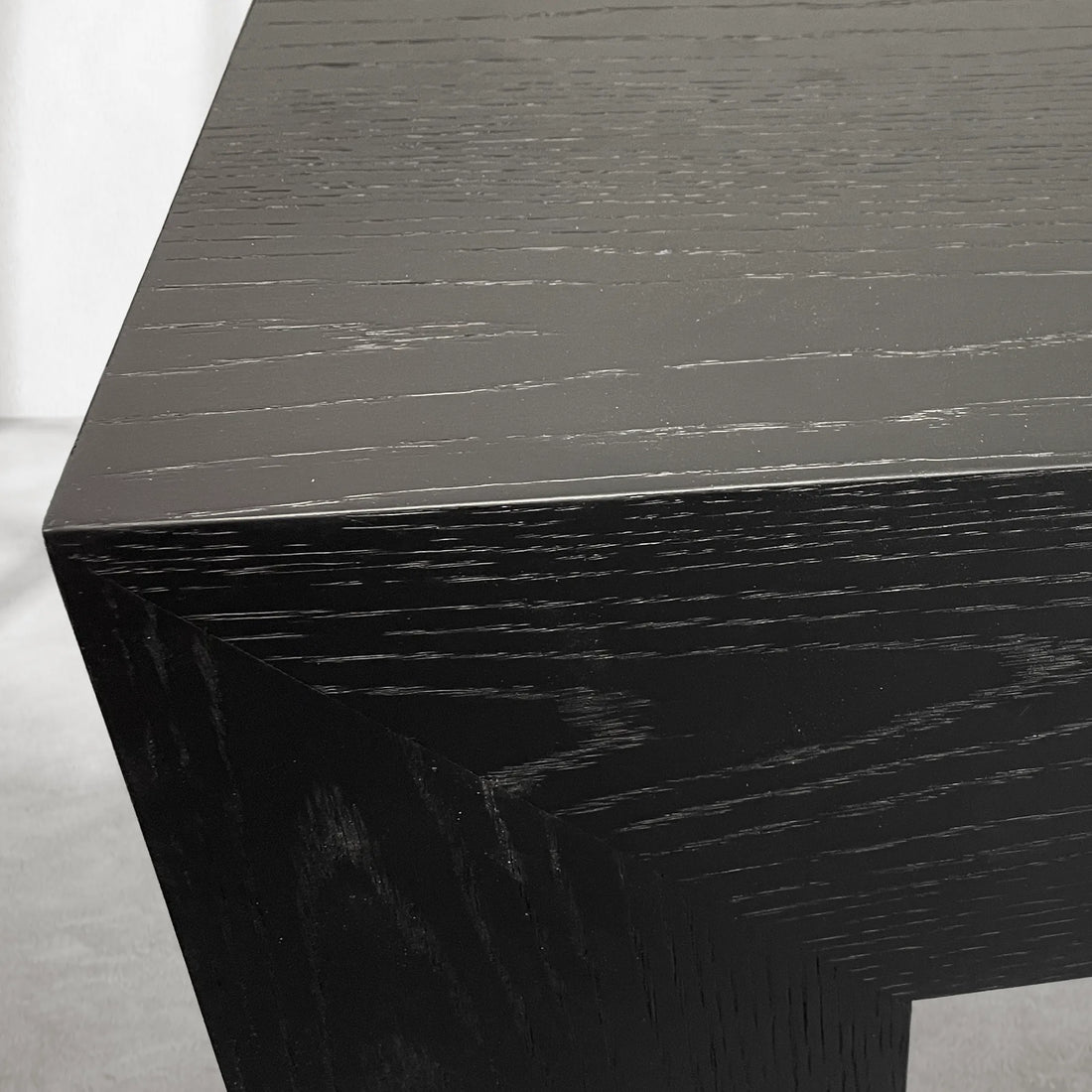 Minimalist Black Wooden Console Table