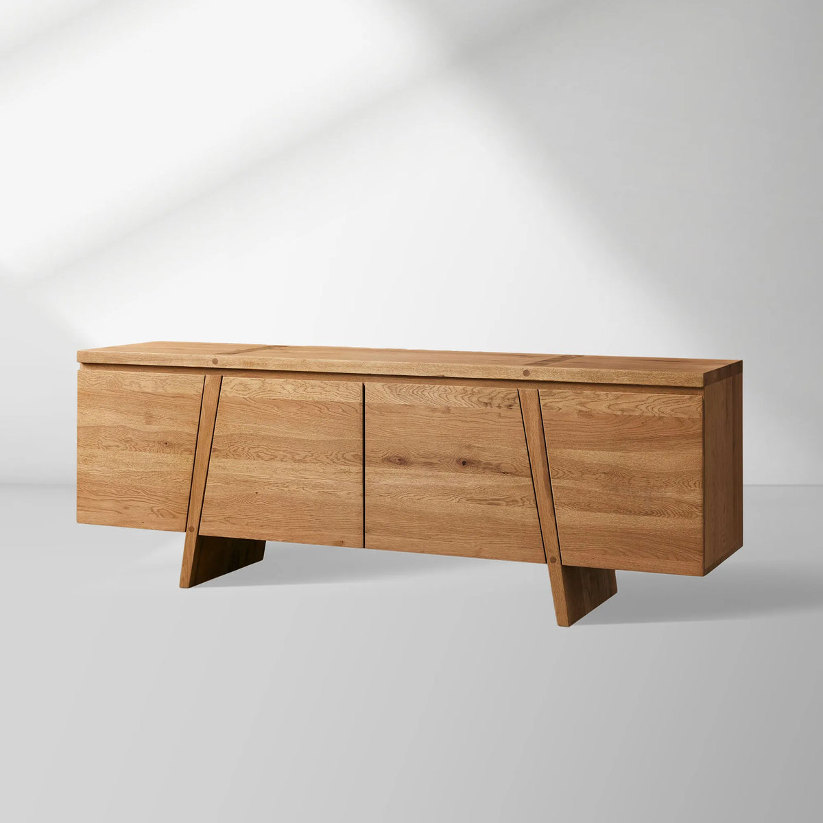 Panta Collection Table Panta Romanian White Oak Sideboard Buffet Table Wood Living Room Entry ...
