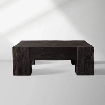 Ubud Square Reclaimed Teak Coffee Table Wood Living Room Center Tea Table Vintage Cocktail Table