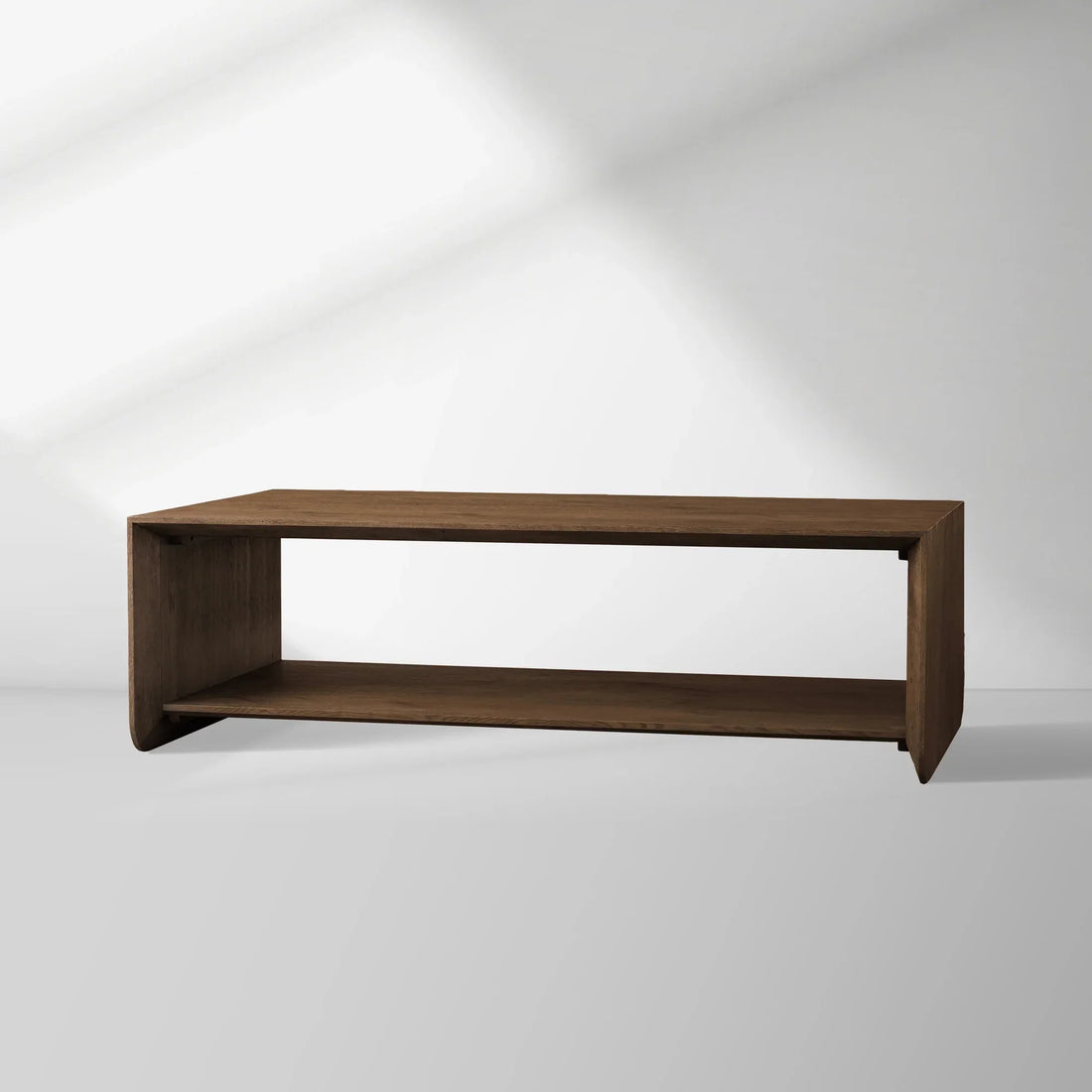 Felton Minimalist Coffee Table Oak Cocktail Table Rural Living Room  Wood Center Tea Table