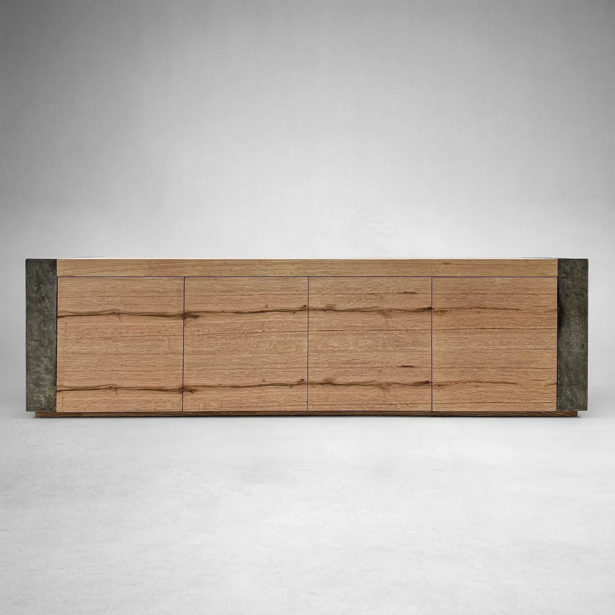 Telluride Mexican Oak TV Stand Cabinet Media Console Result Sideboard Wood Television Storage Unit