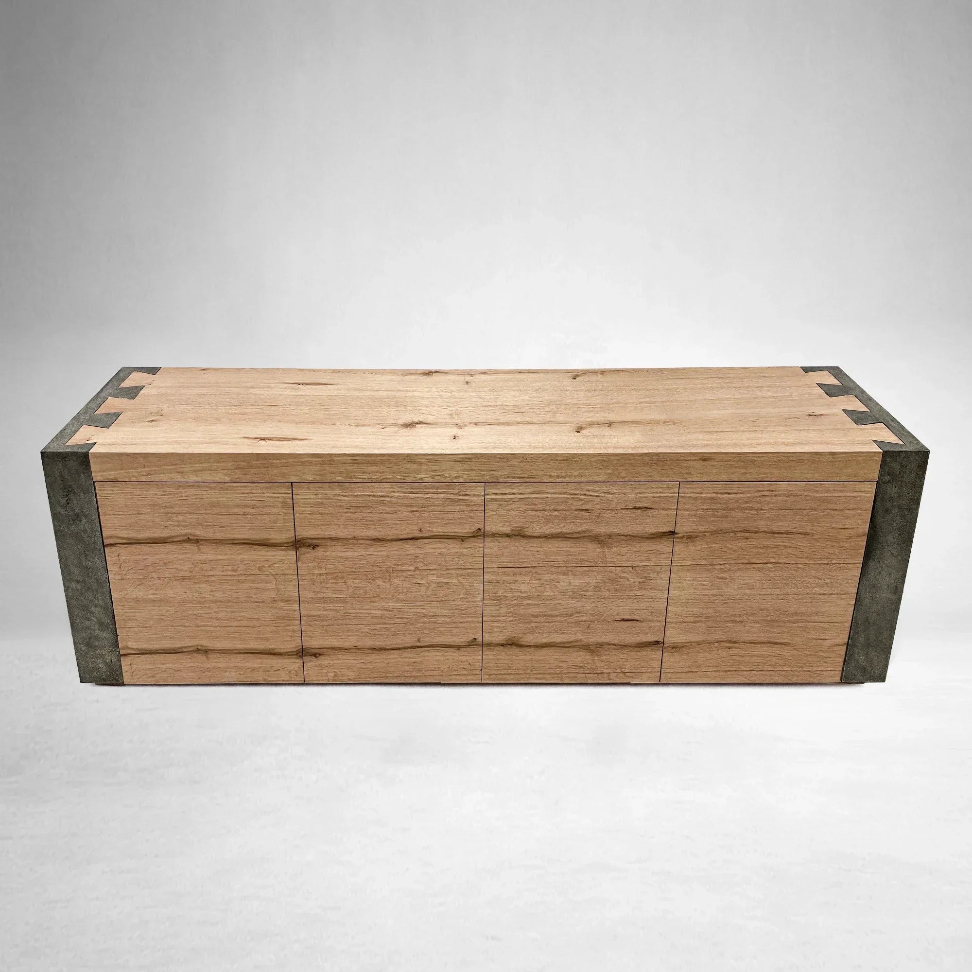 Telluride Mexican Oak TV Stand Cabinet Media Console Result Sideboard Wood Television Storage Unit