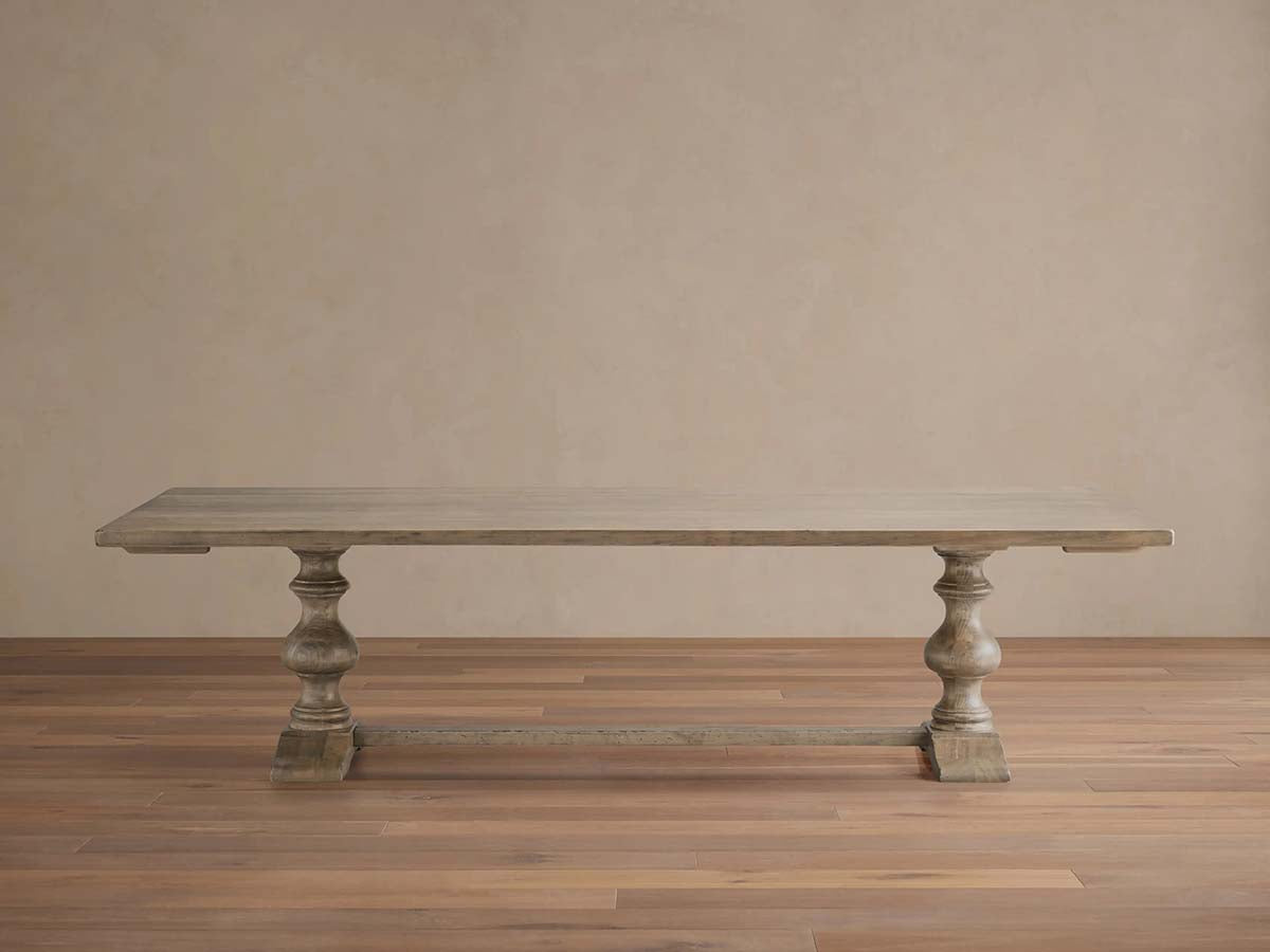 Tuscany Wood Extension Dining Table Oval Poplar Dining Table