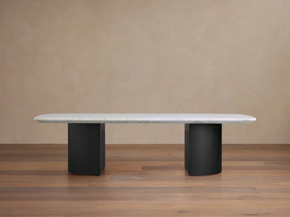 San Germani 72" Stone Coffee Table with Dauphine Metal Base