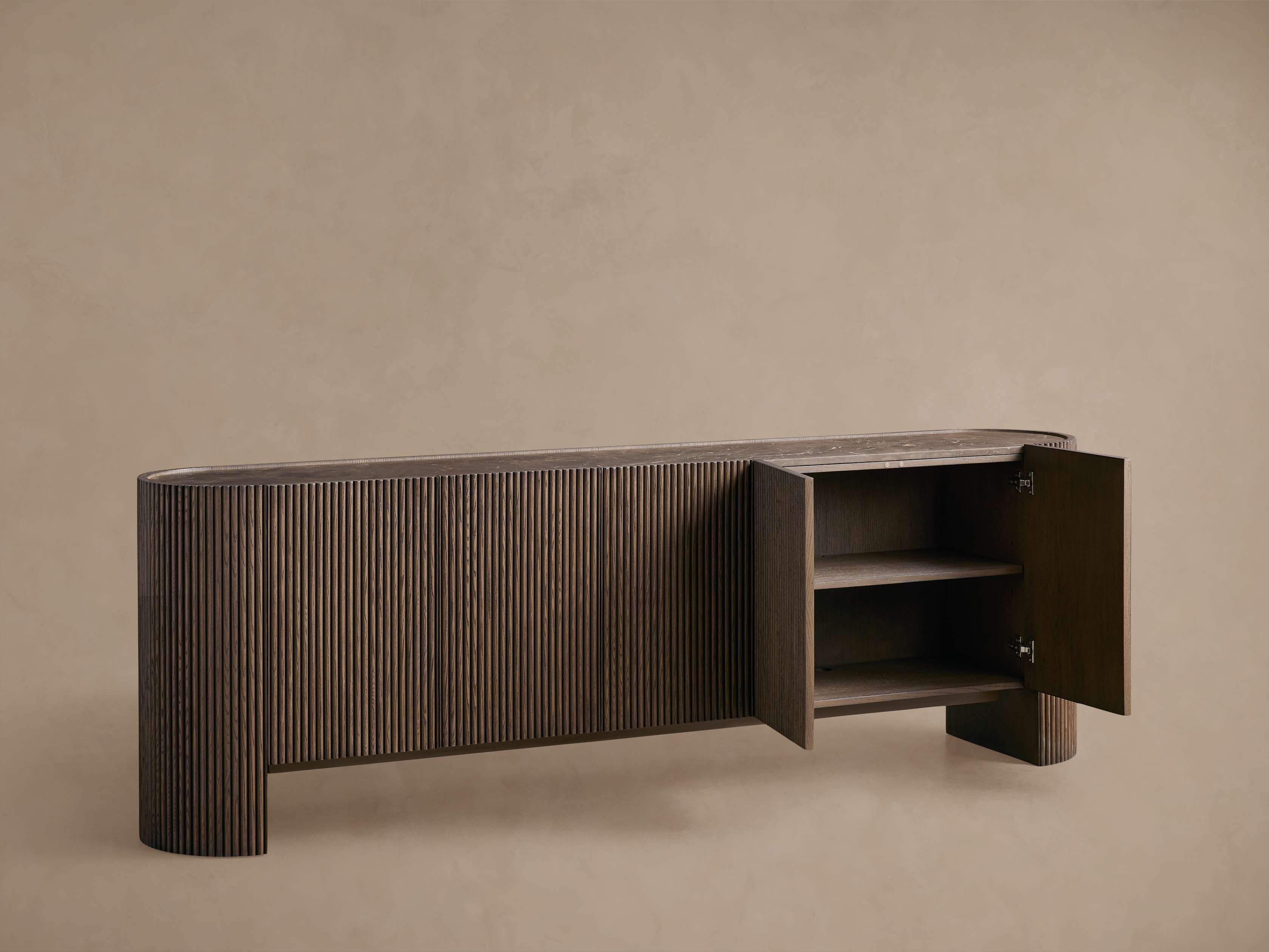 Flore Stone Top Buffet Sideboard Marble Entryways Cabinet