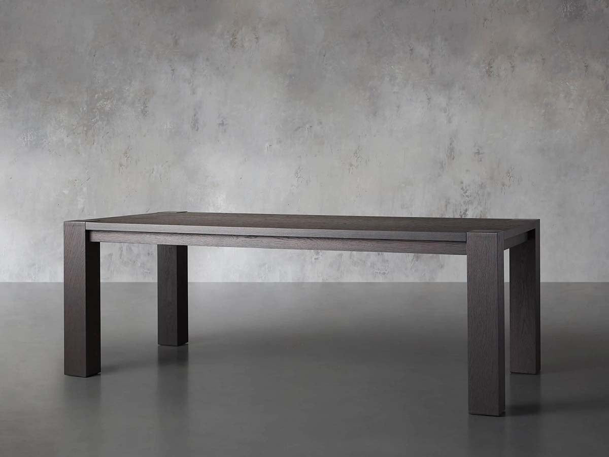 Parsons Solid Oak Rectangle Dining Table