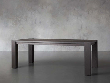 Parsons Solid Oak Rectangle Dining Table