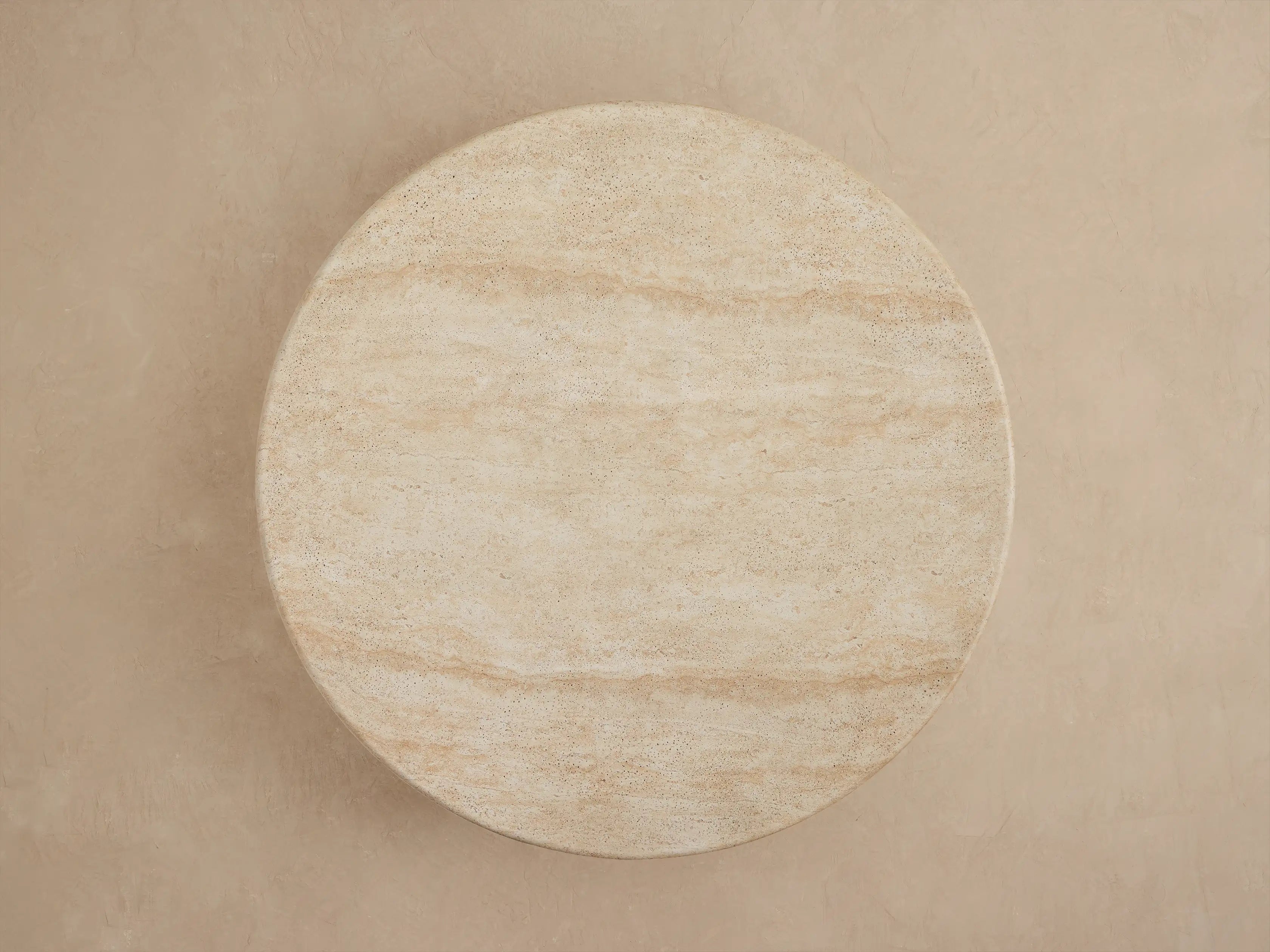 Azores Round Concrete Outdoor Coffee Table for Patio and Terrace Spaces