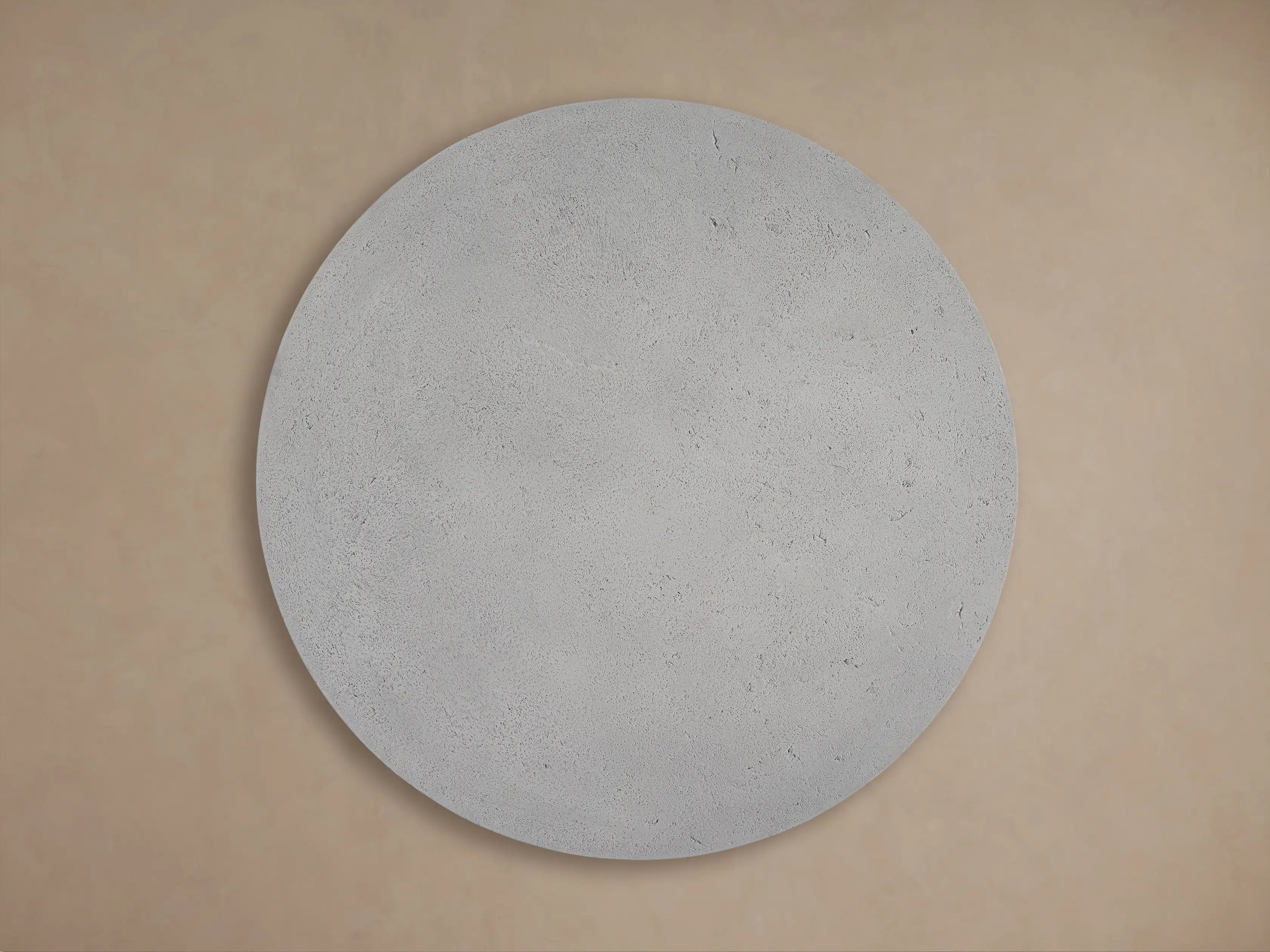 Azores Round Concrete Outdoor Coffee Table for Patio and Terrace Spaces