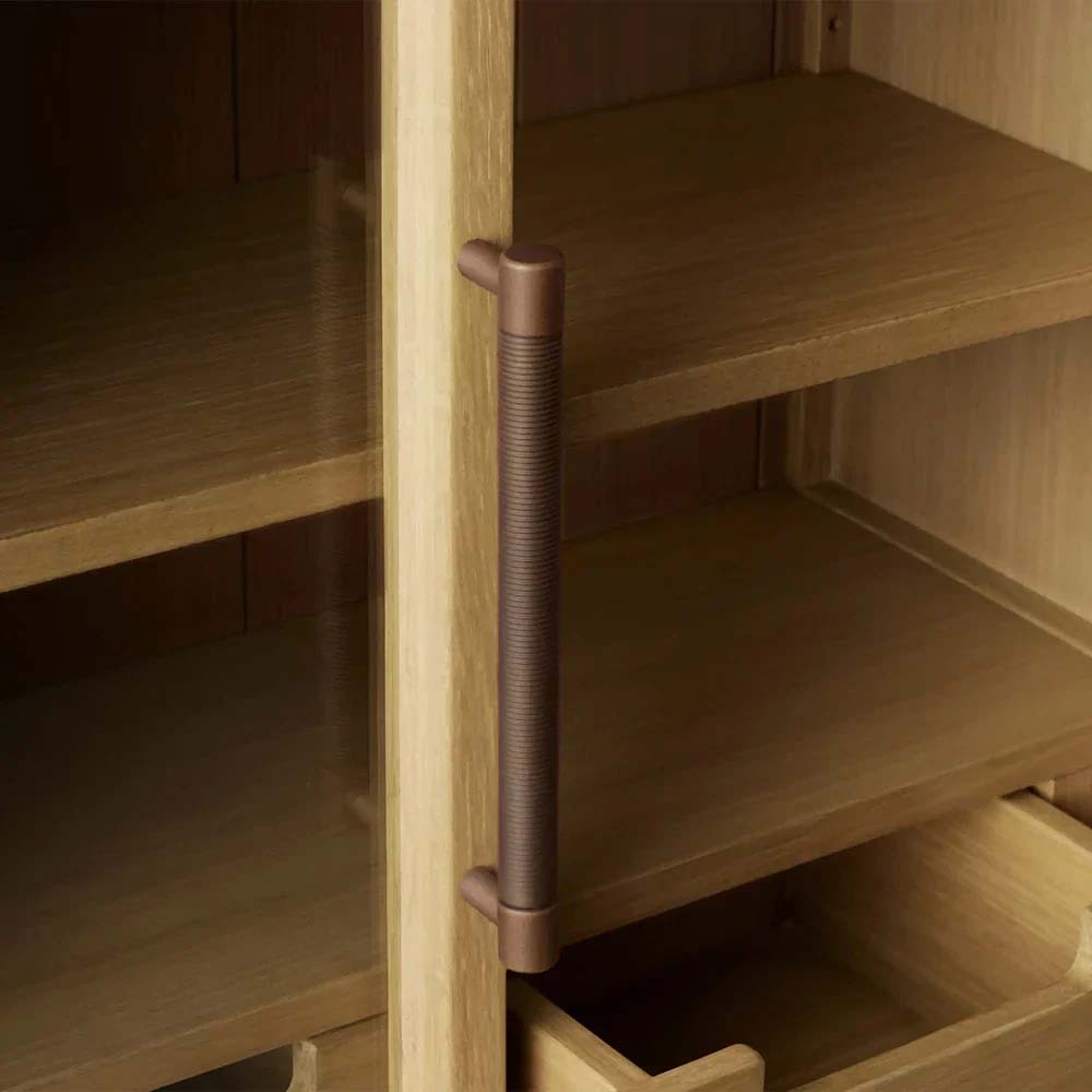 Hattie Medi Century  Style Wall Mounted Storage Cabinet Wood Arched Drawers Cabinet