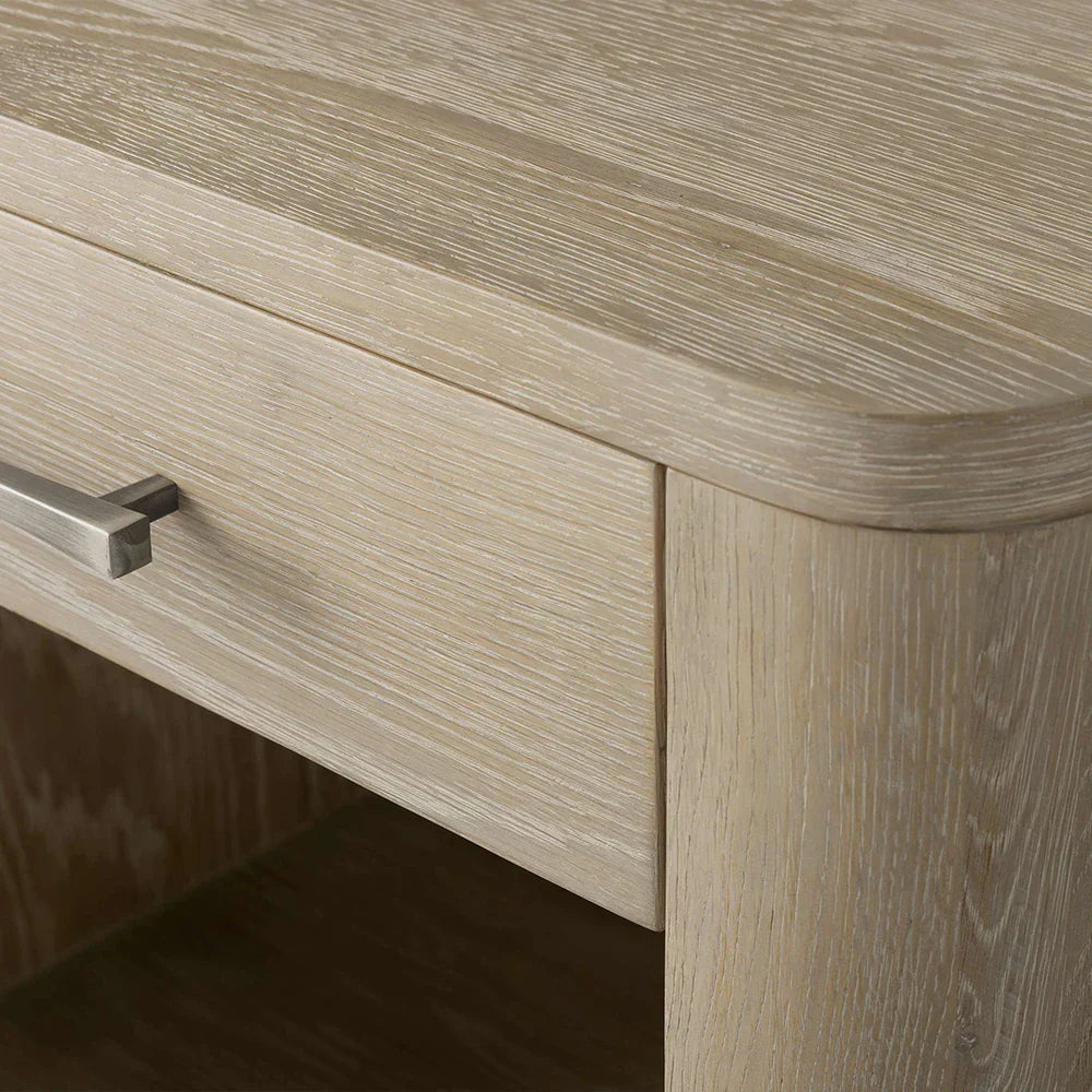 Calista Open Nightstand Night Side Table Wood Bedside Cabinet