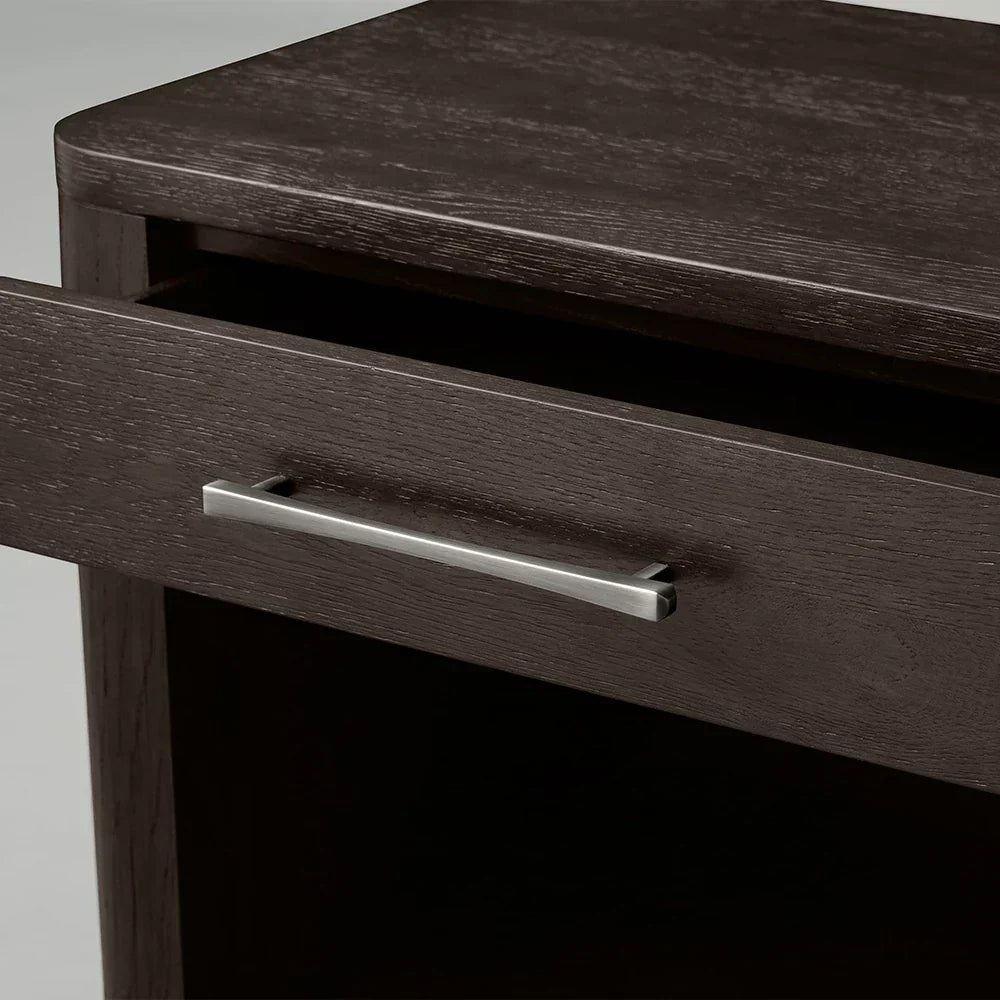 Calista Open Nightstand Night Side Table Wood Bedside Cabinet