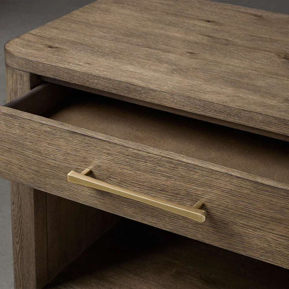 Calista Open Nightstand Night Side Table Wood Bedside Cabinet
