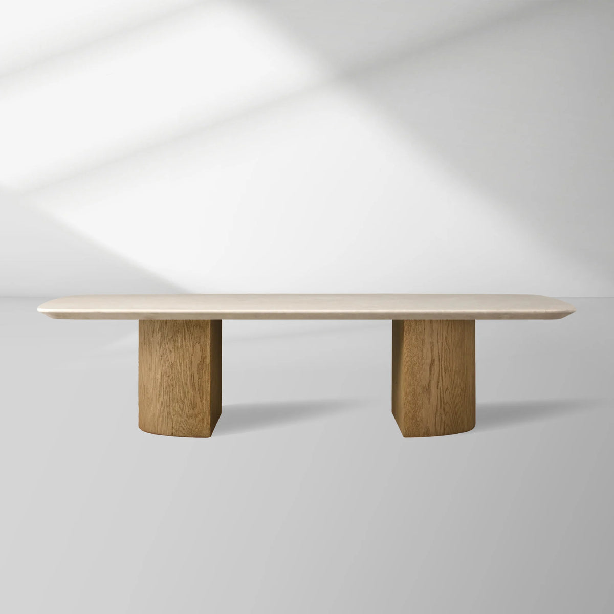 San Germani 72" Stone Coffee Table with Dauphine Metal Base