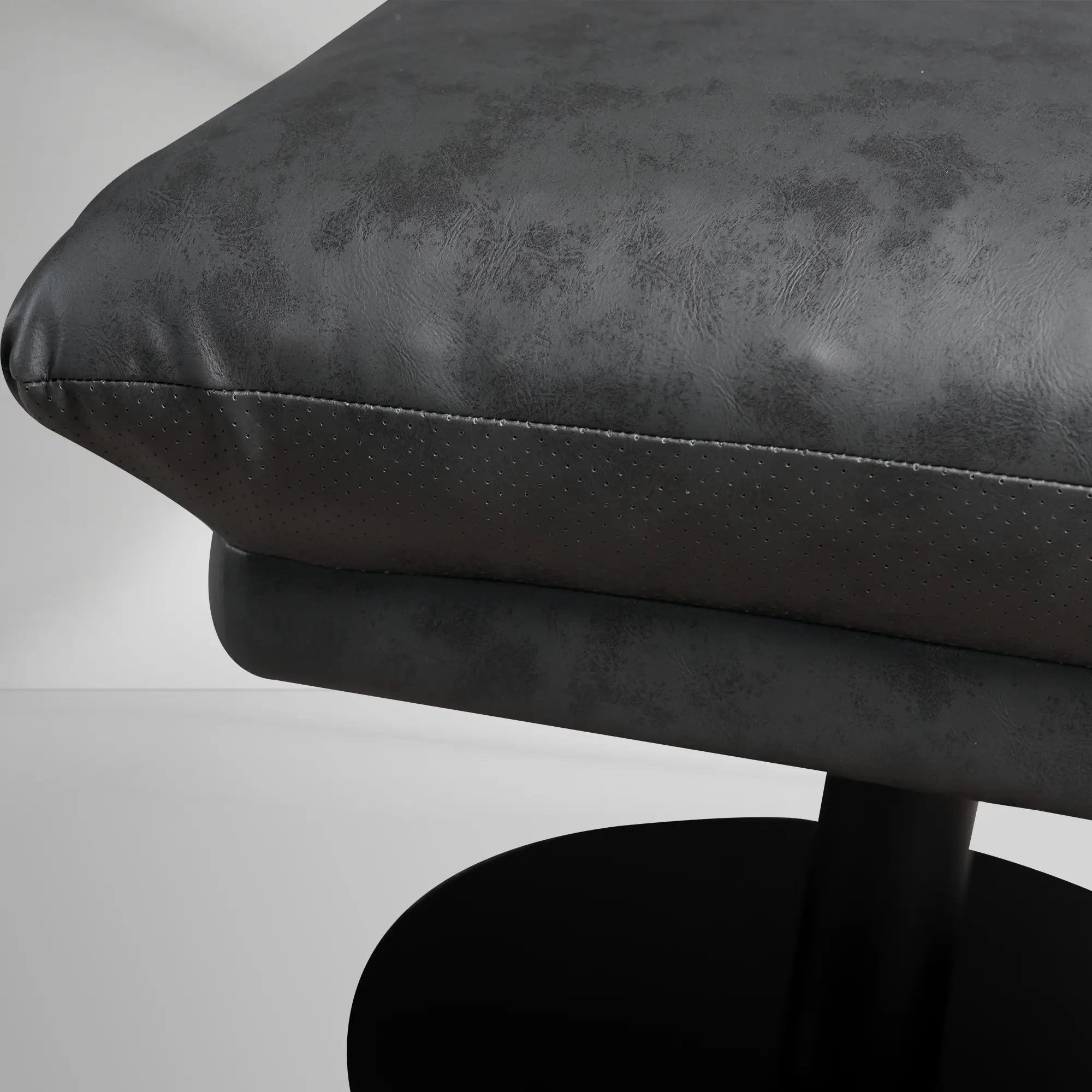 Deacon Microfiber Leather Swivel Recliner  & Ottoman