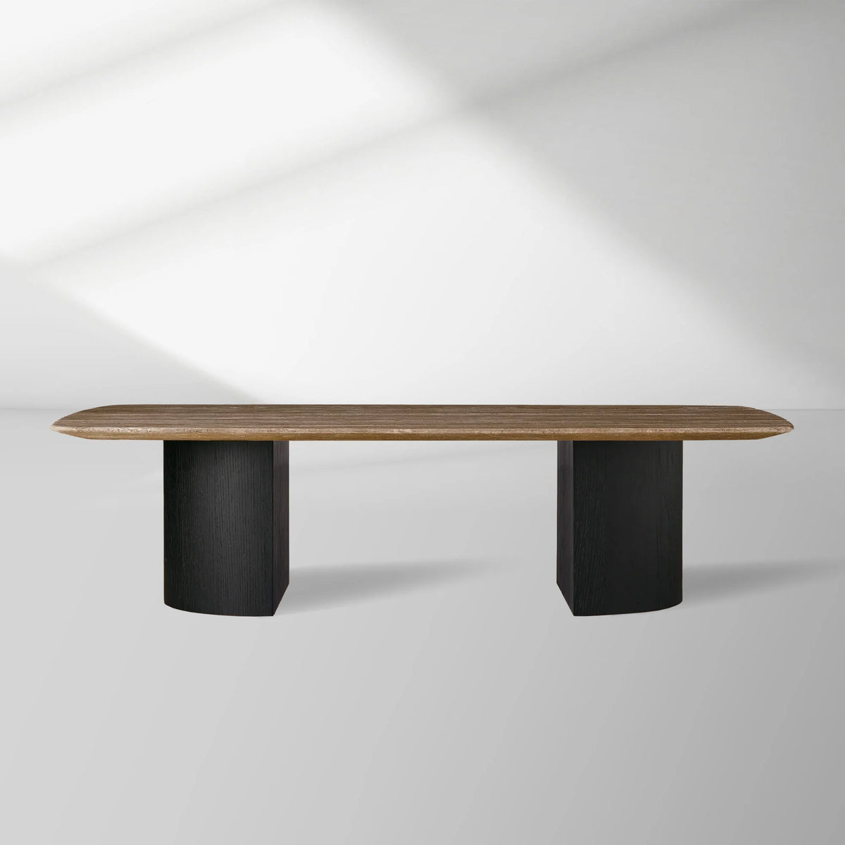 San Germani 72" Stone Coffee Table with Dauphine Metal Base