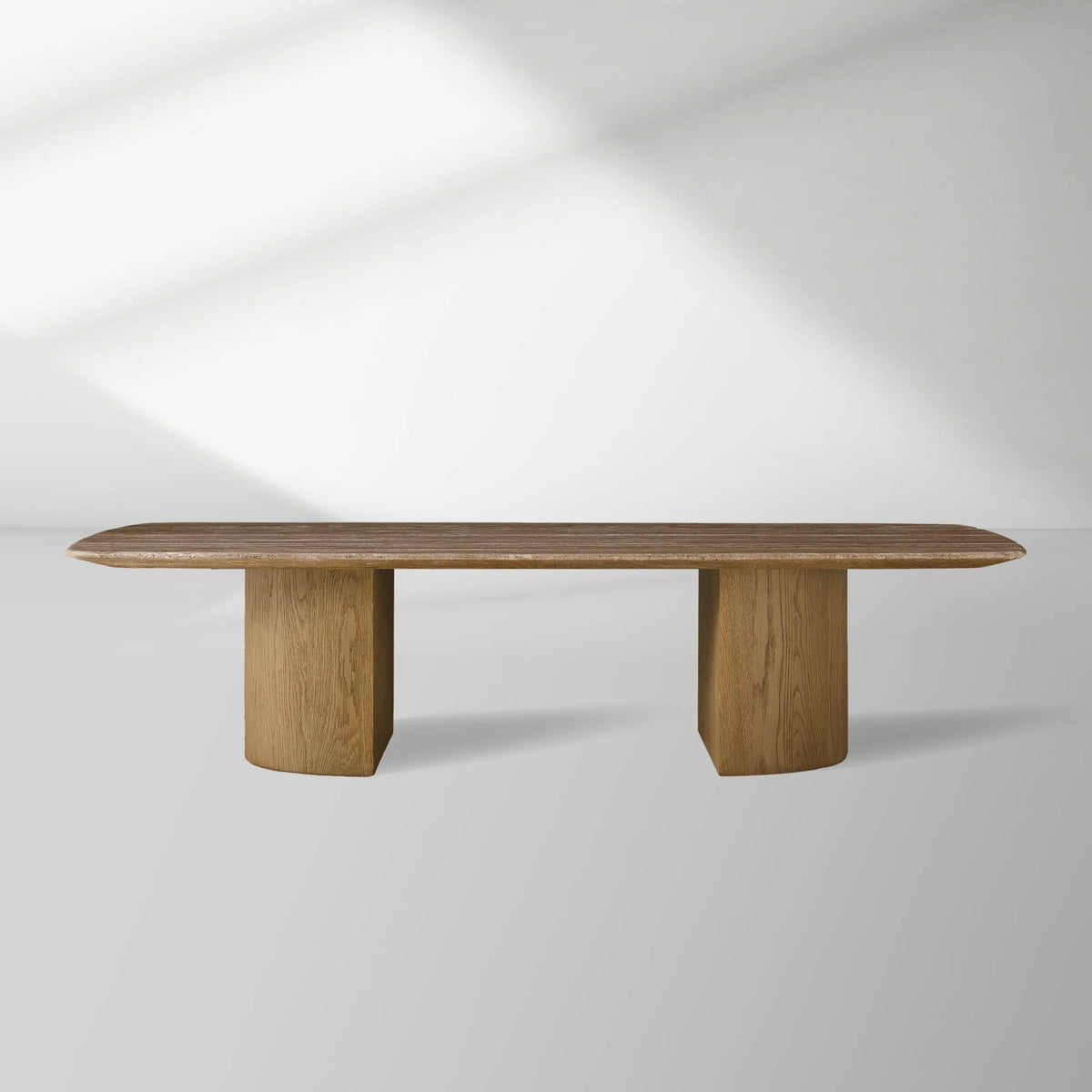 San Germani 72" Stone Coffee Table with Dauphine Metal Base