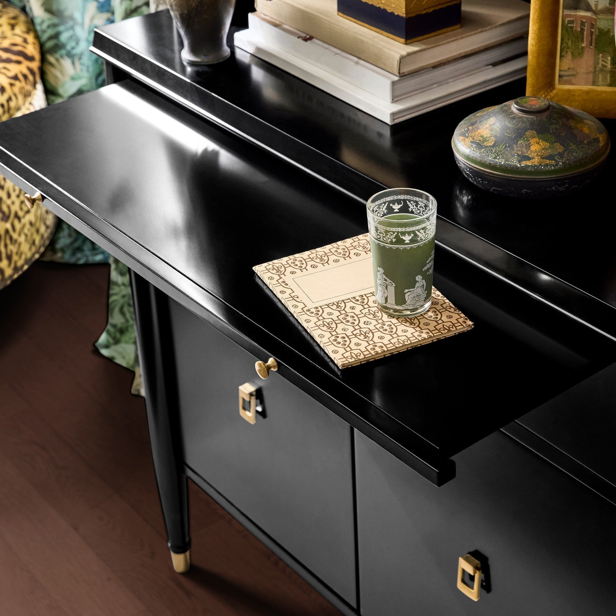 Lavenir French-Inspired Storage Hutch Modular Shelving & Cabinet