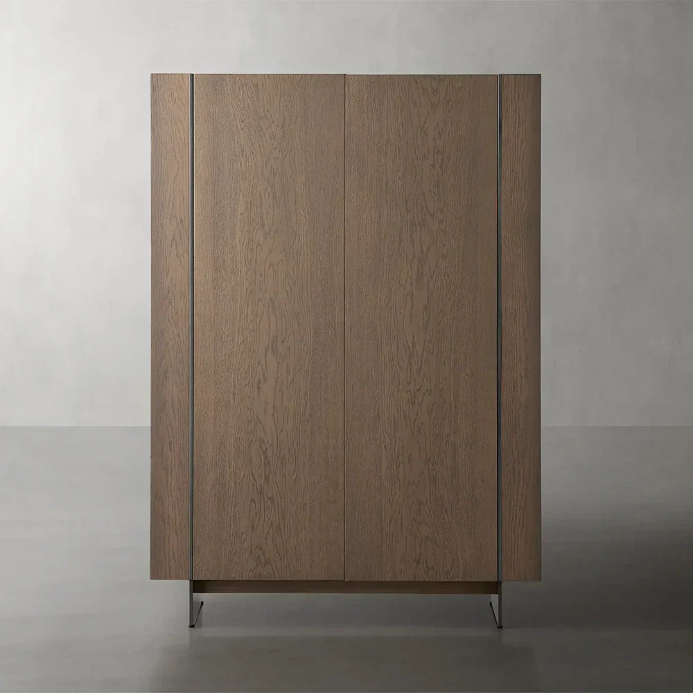 Mihaela Chestnut Wood Sideboard Buffet Storage Cabinet