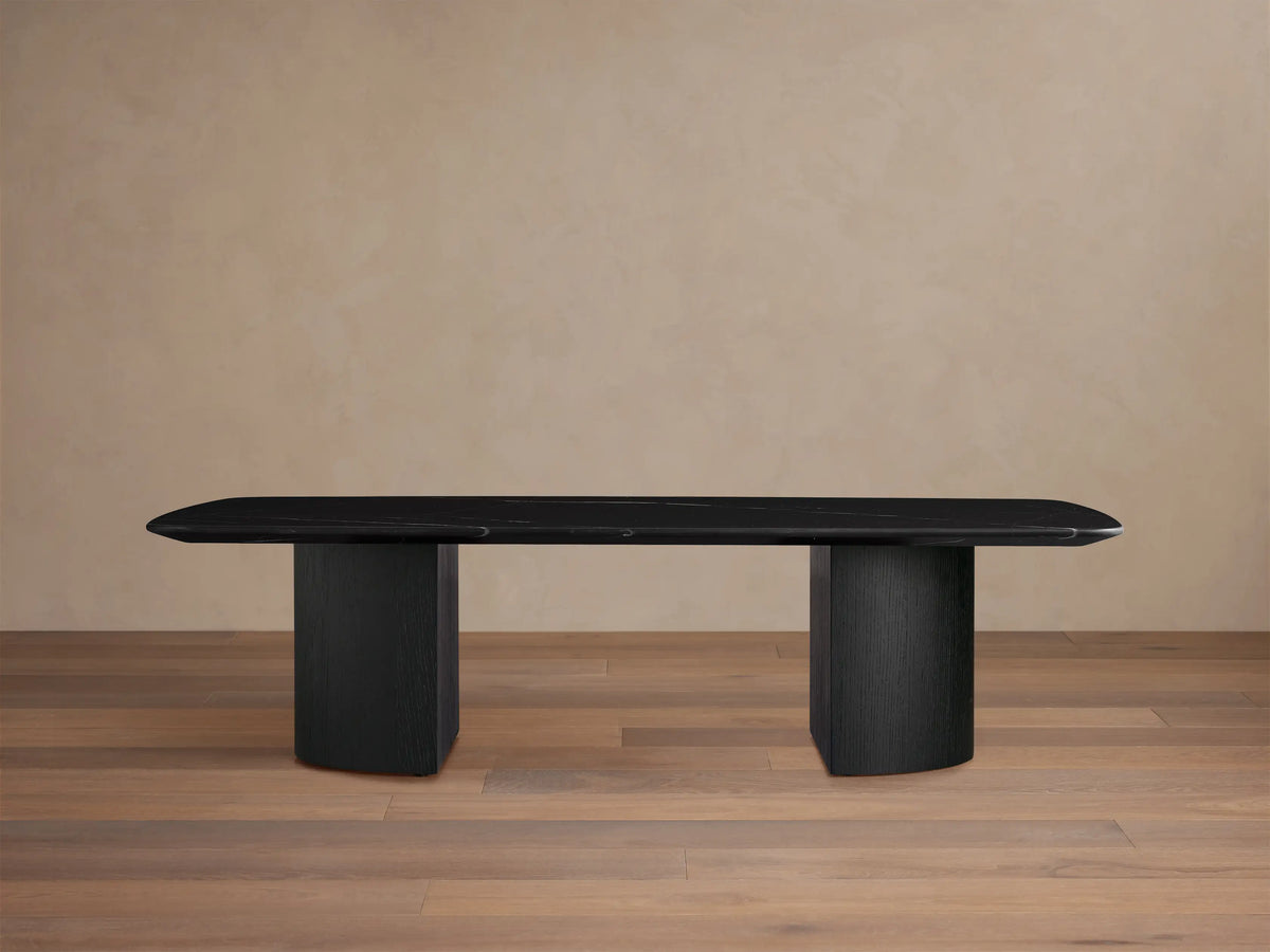San Germani 72" Stone Coffee Table with Dauphine Metal Base