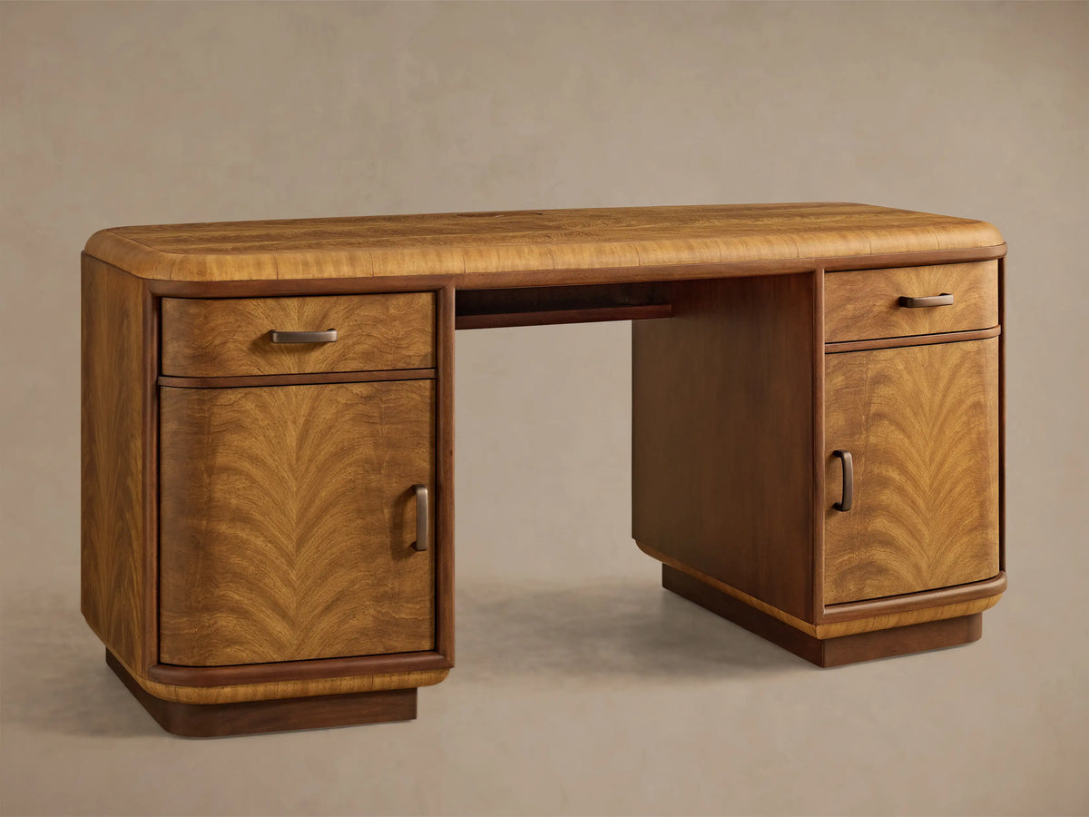 Palma Executive Wood Desk Large Home Office Storage Desk