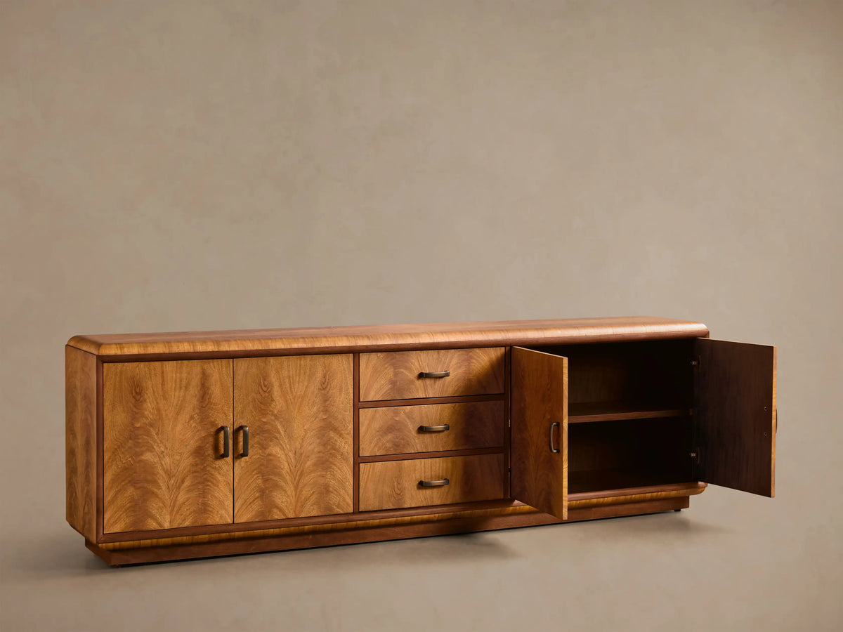 Palma Wood Media Console TV Stand Entertainment Storage Cabinet