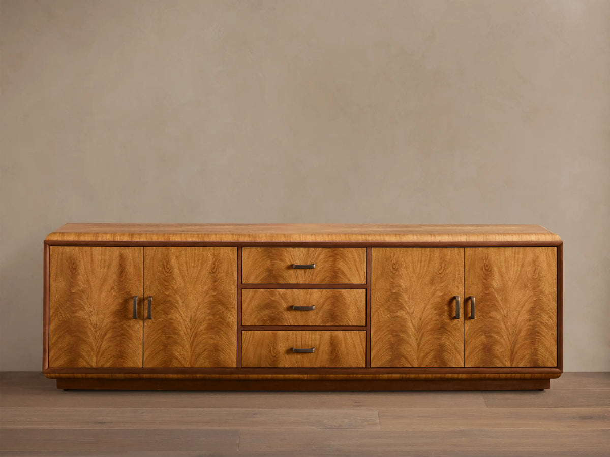 Palma Wood Media Console TV Stand Entertainment Storage Cabinet