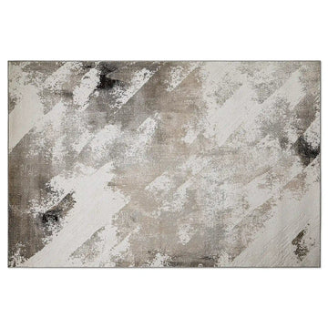 Puxina Abstract Brushstroke Neutral Area Rug with Casual Art & a Sense of Relaxation Carpet Modern Brushstroke Wash Style