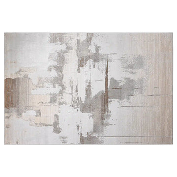 Puxina Soft Washed Brush Abstract Area Rug with Art & Spontaneity Carpet Artistic Wash Style