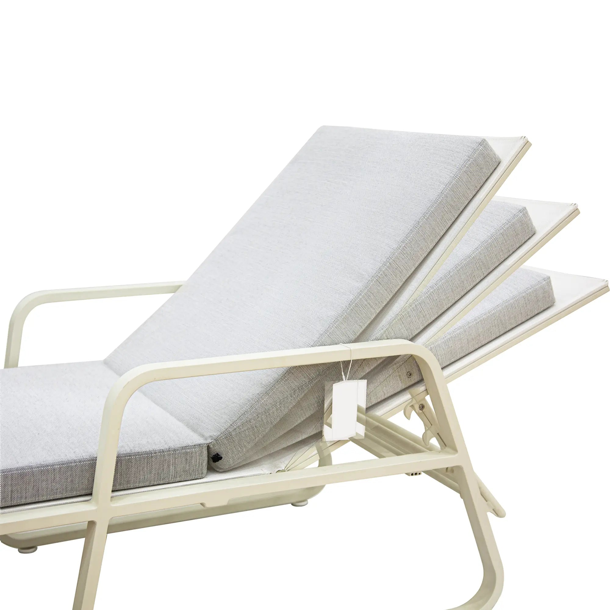 Adjustable Aluminum Outdoor Sun Lounger Set with Water Repellent Cushions