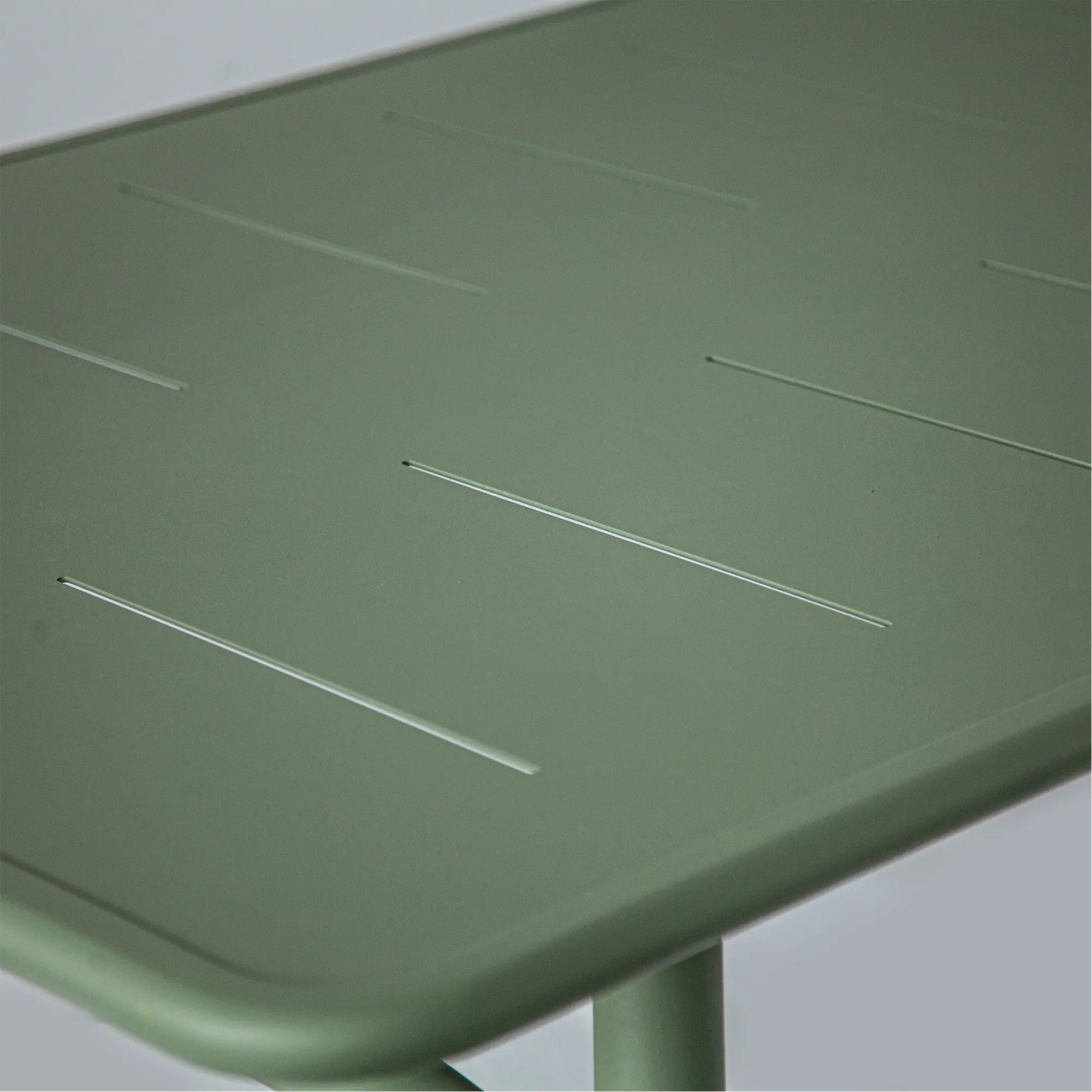 Victory Aluminum Outdoor Dining Set with Cactus Green Finish