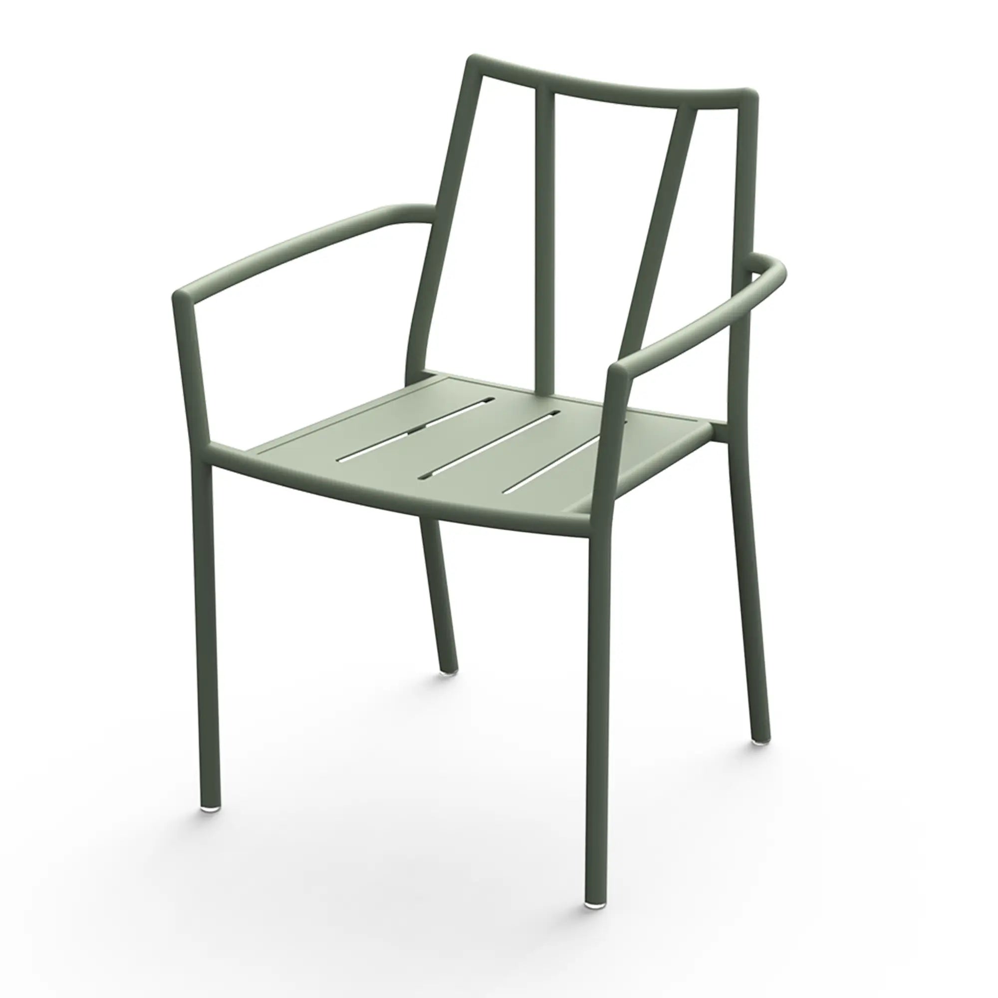 Victory Aluminum Outdoor Dining Set with Cactus Green Finish