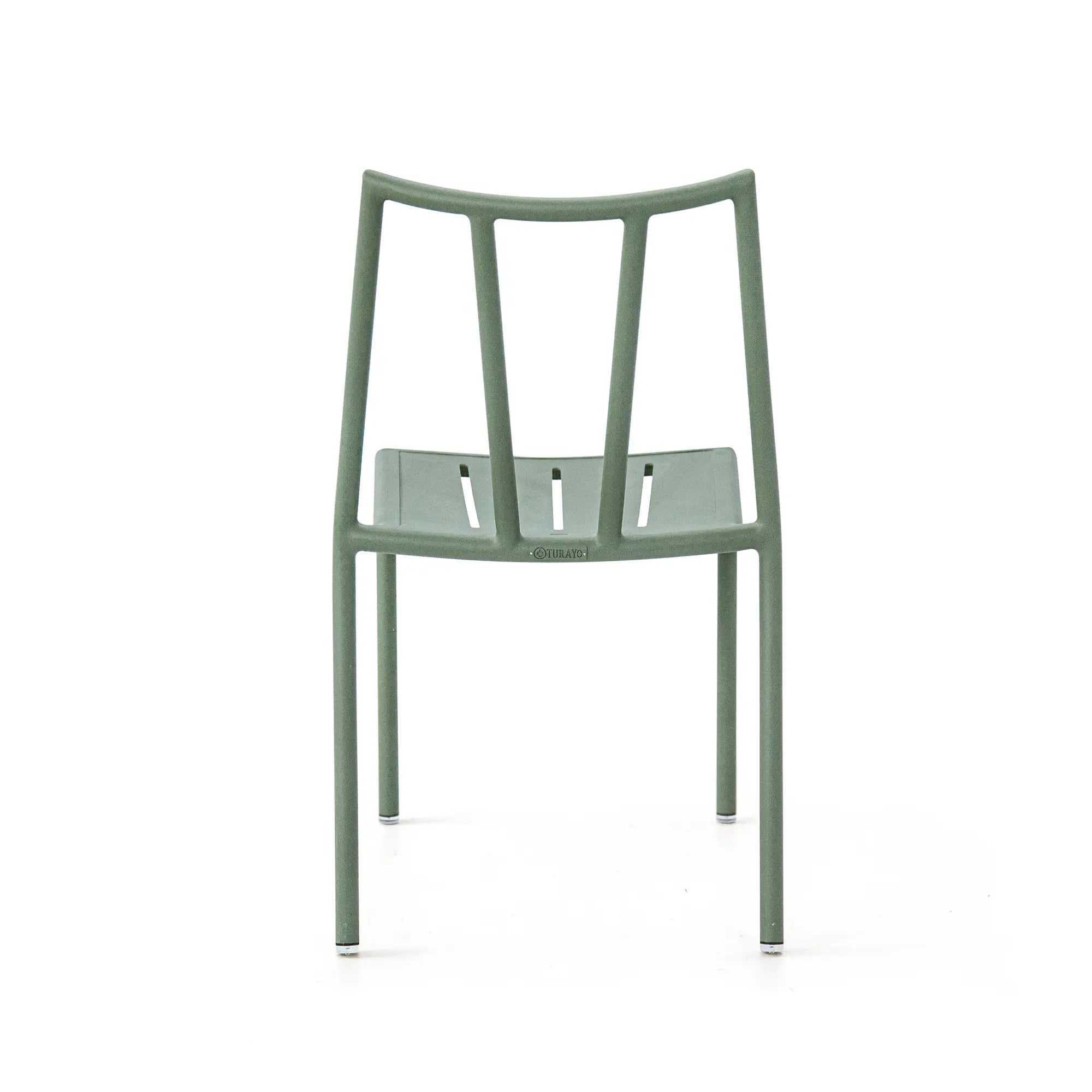 Victory Aluminum Outdoor Dining Set with Cactus Green Finish