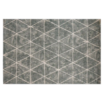 Torino Faceted Grid Abstract Neutral Area Rug with a Sense of Order & Design Carpet Modern Geometric Starburst Style