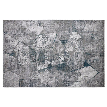 Torino Fragmented Mosaic Abstract Neutral Area Rug Modern Distressed Fragmented Geometric Style Carpet