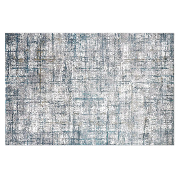 Torino Interwoven Grid Abstract Neutral Area Rug Understated Textured Carpet Modern Minimalist Grid Style